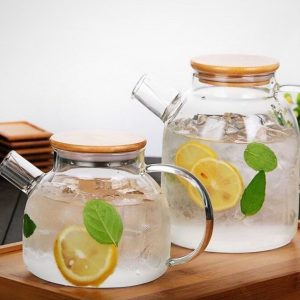 قوری پیرکس درب بامبو