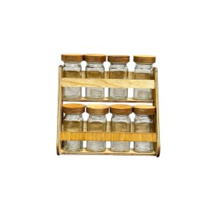 ست جا ادویه 8 عددی دو طبقه ایستاده مکارتی