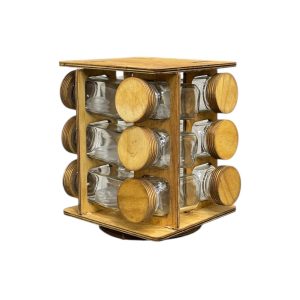 ست جا ادویه 12 عددی چرخشی مکارتی