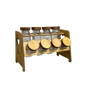 ست جا ادویه 8 عددی طرح قلب مکارتی