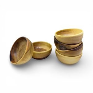 پیاله 6 عددی چوب گردو