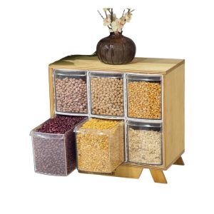 باکس حبوبات 6 کشو بزرگ