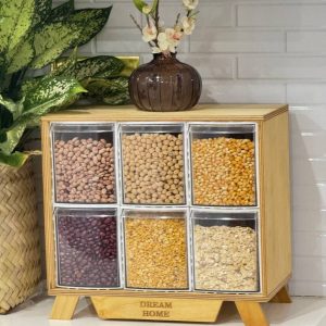 باکس حبوبات 6 کشو بزرگ