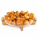 شیرینی خوری کویین قطر 30 شیشه ابگز پایه چوبی