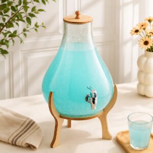 کلمن شیشه ابگز مدل گلابی