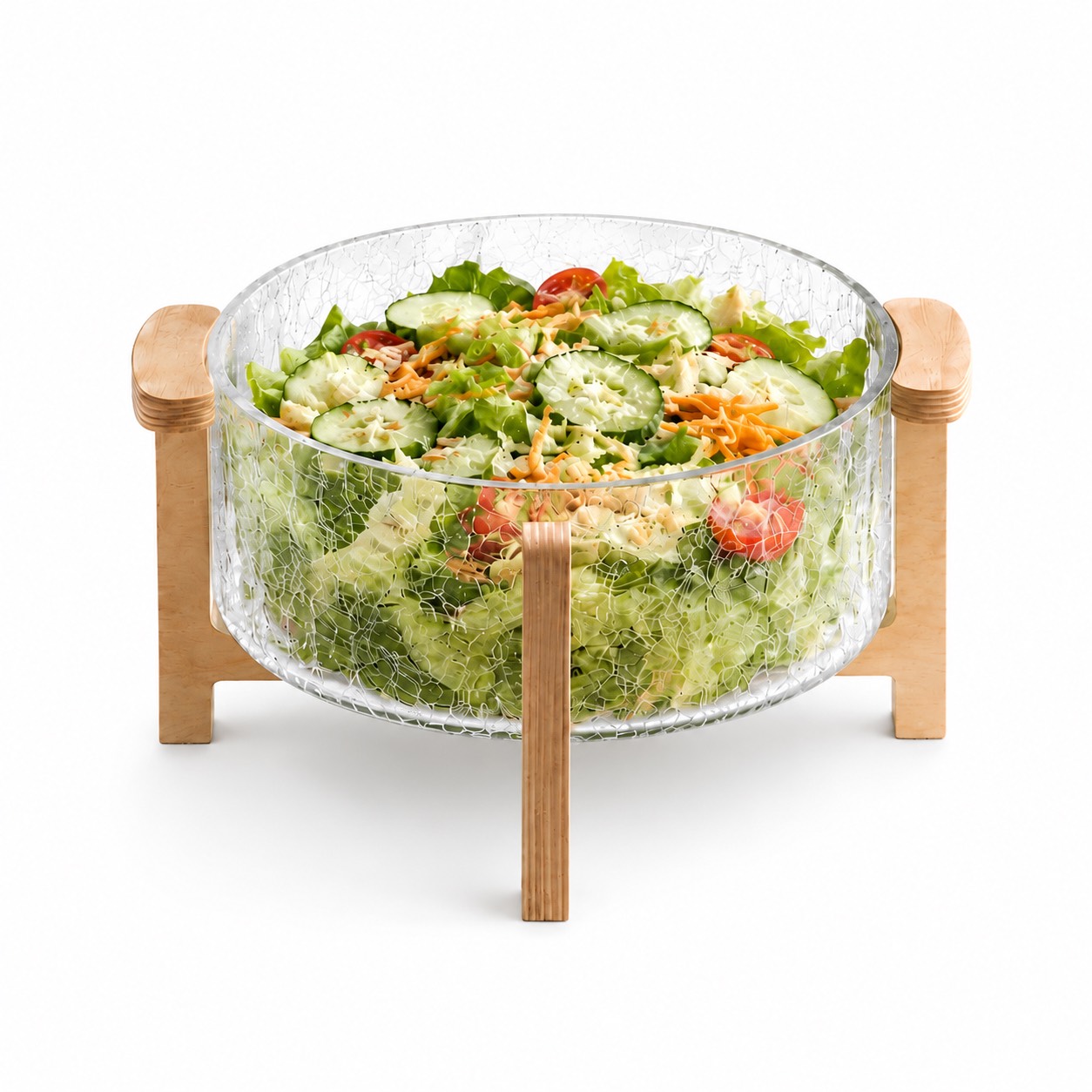 سالادخوری پایه چوبی آبگز